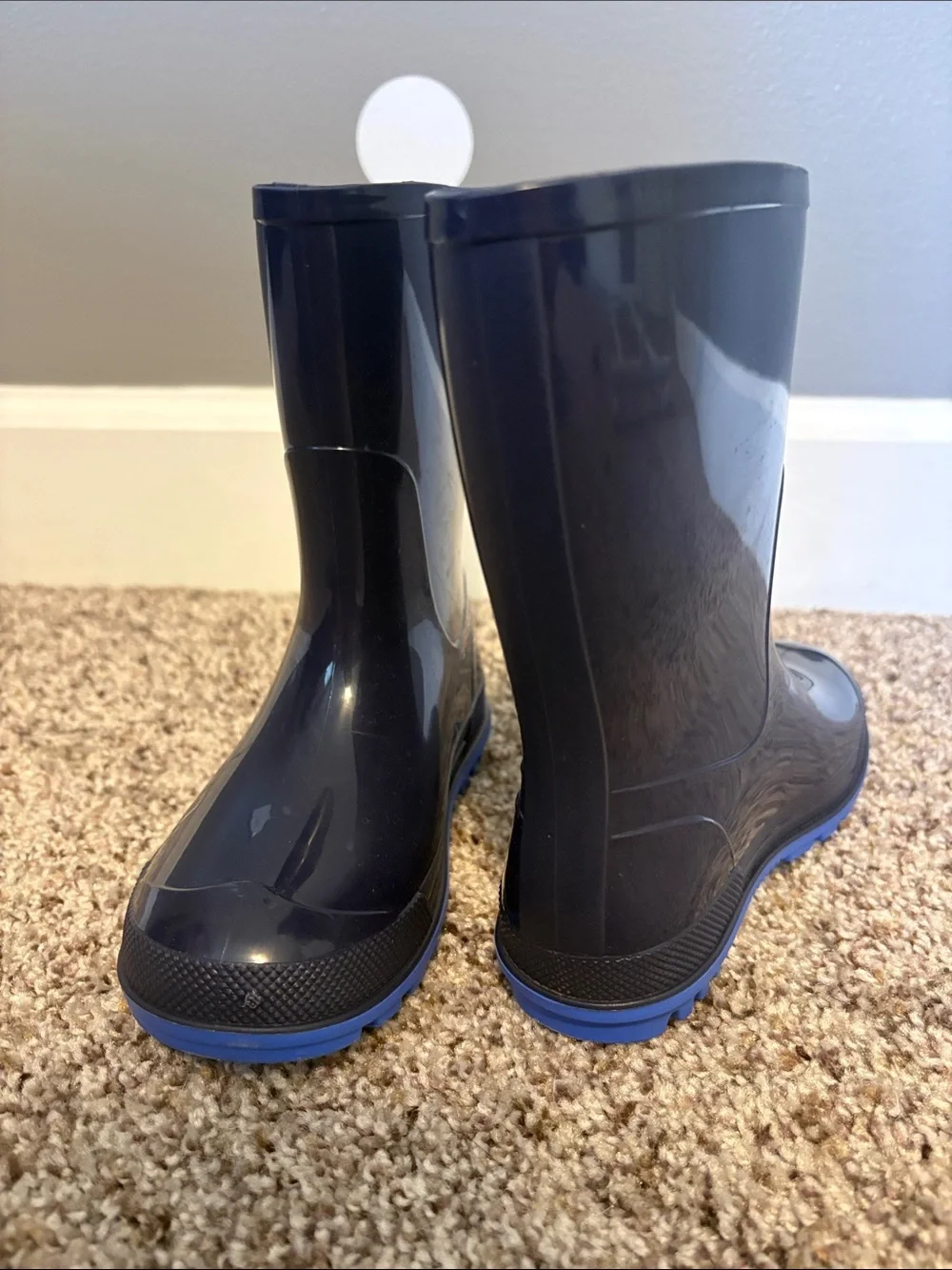 wonder nation Navy and Blue Kids Rain Boots